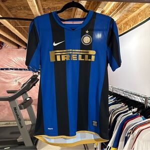 Inter Milan 2008/2009 Home Jersey, Boys XL, Authentic, Soccer Football